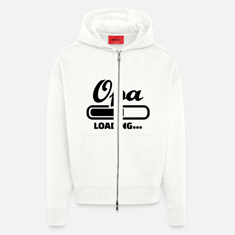 Opa - Zip Hoodie - made by SPREAD - OFF WHITE
