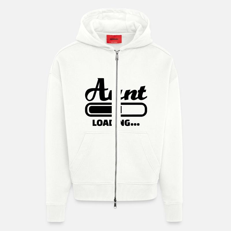 Aunt - Veste à capuche bio épaisse oversize fabriqué en UE - OFF WHITE