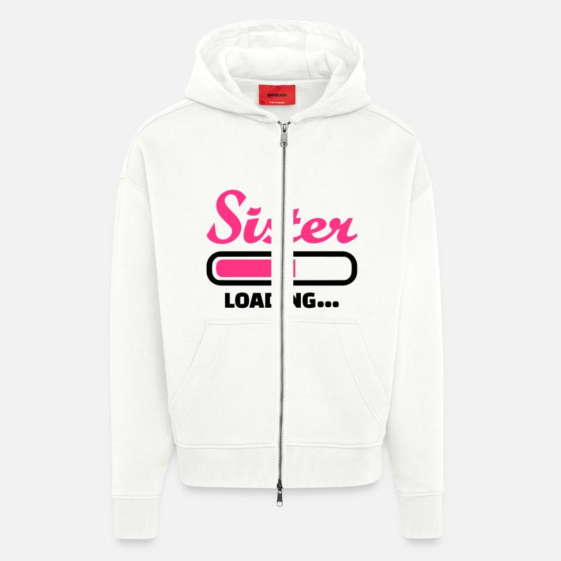 Schwester - Zip Hoodie - made by SPREAD - OFF WHITE