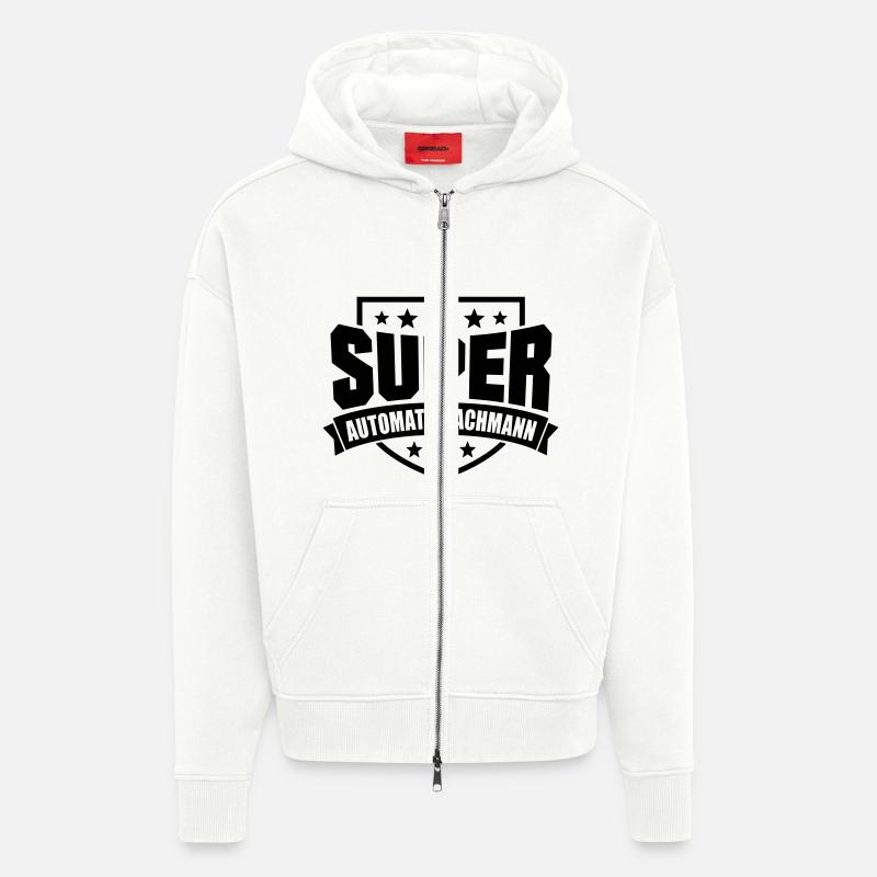 Super Automatenfachmann - Zip Hoodie - made by SPREAD - OFF WHITE