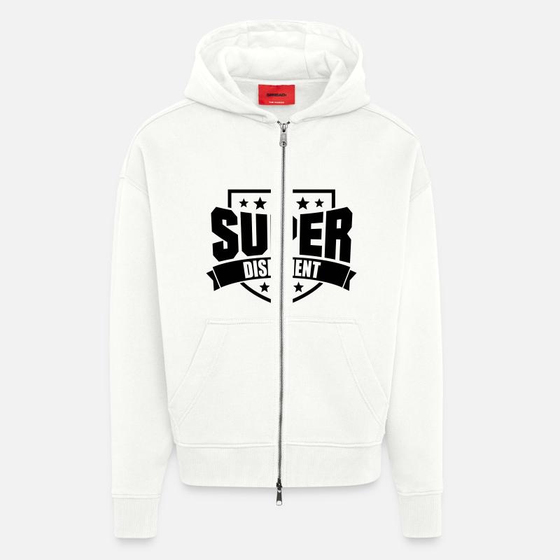 Super Disponent - Zip Hoodie - made by SPREAD - OFF WHITE
