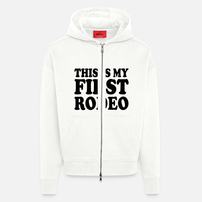 This is my first rodeo - Veste à capuche bio épaisse oversize fabriqué en UE - OFF WHITE