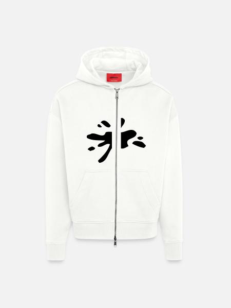 Klecks - Zip Hoodie - made by SPREAD - OFF WHITE