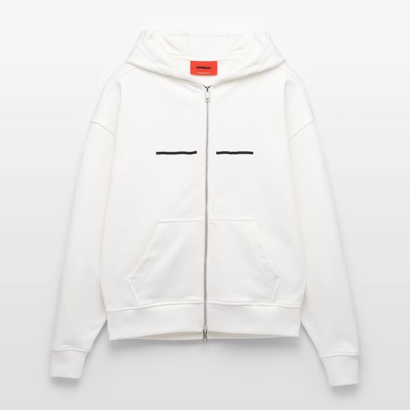 line Zip Hoodie - made by SPREAD