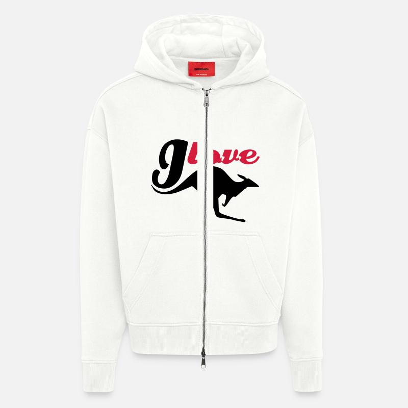 ilovekaenge2 - Zip Hoodie - made by SPREAD - OFF WHITE