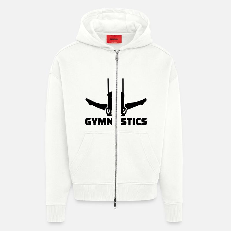 Gymnastics - Veste à capuche bio épaisse oversize fabriqué en UE - OFF WHITE