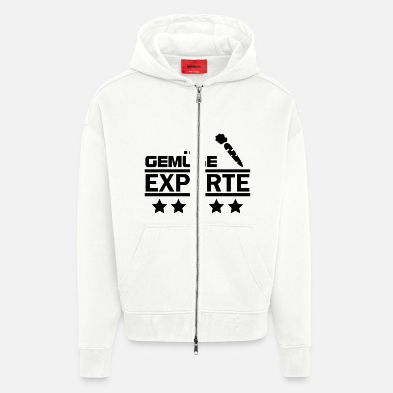 gemüse experte - Zip Hoodie - made by SPREAD - OFF WHITE