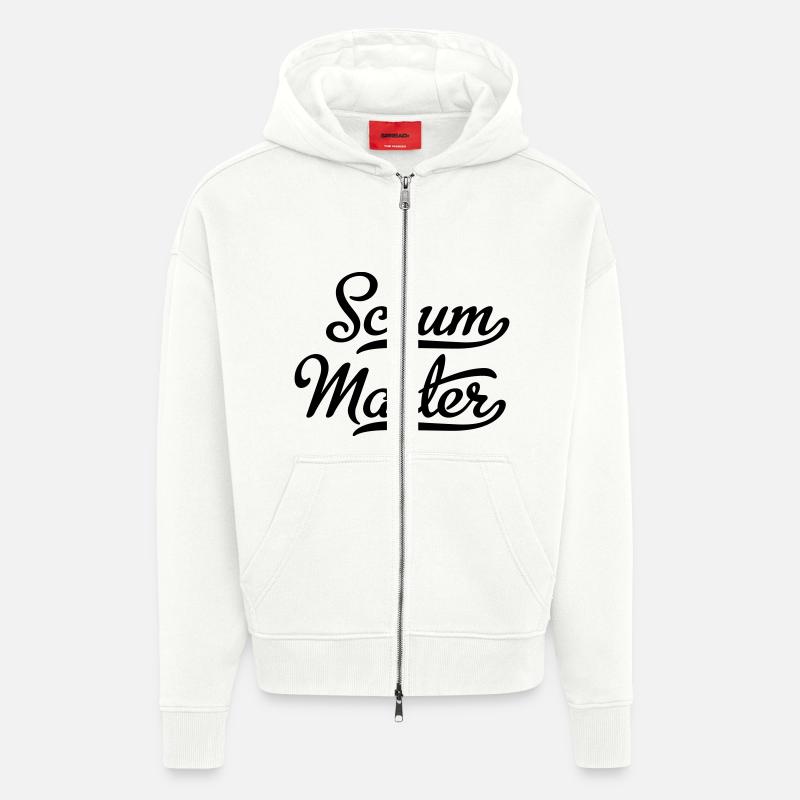 Scrum Master - Veste à capuche bio épaisse oversize fabriqué en UE - OFF WHITE