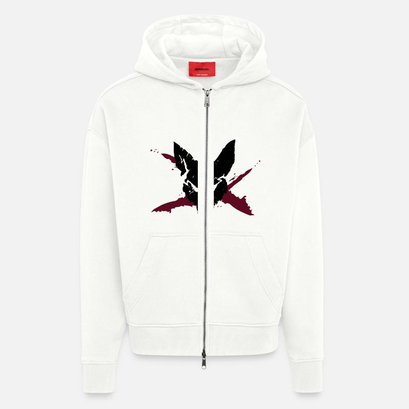 Wolf - Zip Hoodie - made by SPREAD - OFF WHITE