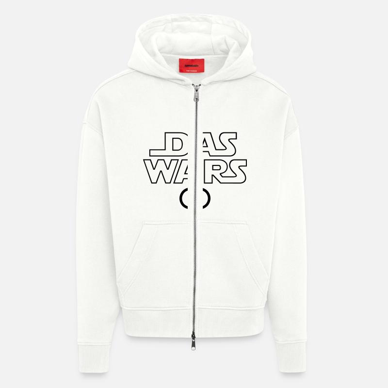 DAS WARS - Zip Hoodie - made by SPREAD - OFF WHITE