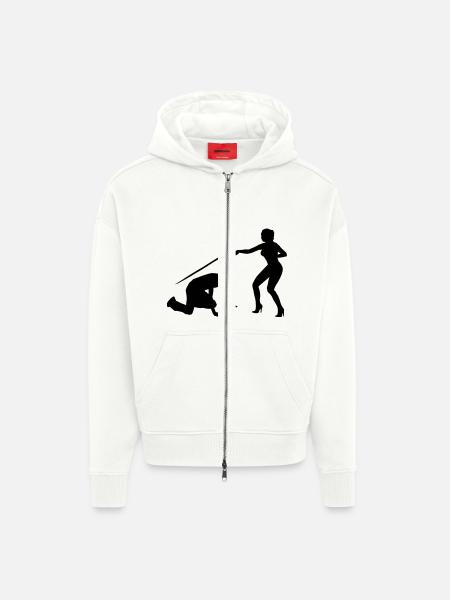 Bachelor-Junge - Zip Hoodie - made by SPREAD - OFF WHITE