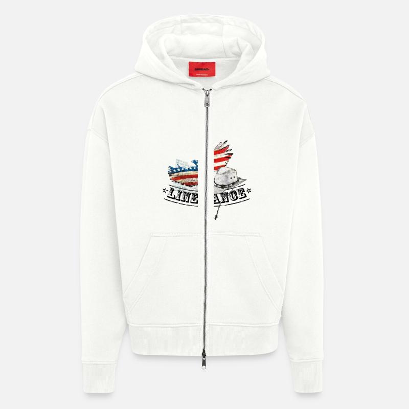 linedance - Zip Hoodie - made by SPREAD - OFF WHITE