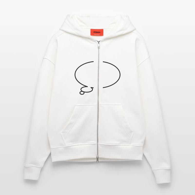 Thinking bubble Zip Hoodie - made by SPREAD