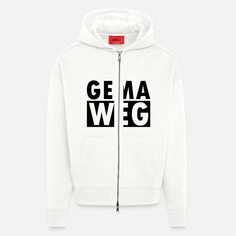 GEMA WEG - Zip Hoodie - made by SPREAD - OFF WHITE