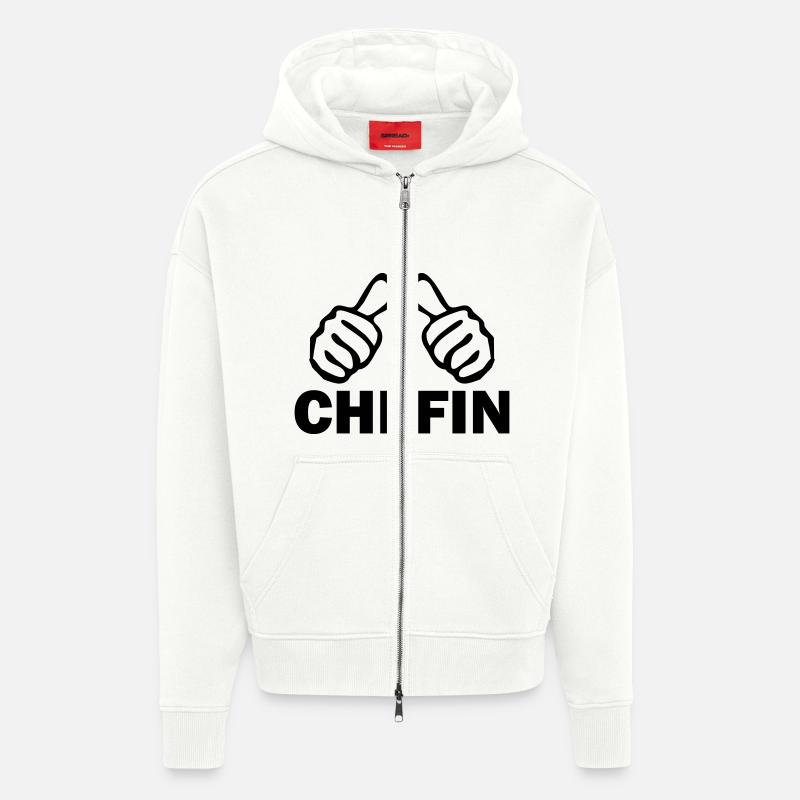 chefin - Zip Hoodie - made by SPREAD - OFF WHITE