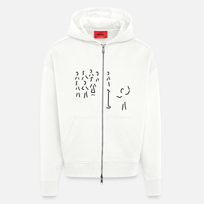 chor-gesang mit dirigent - Zip Hoodie - made by SPREAD - OFF WHITE