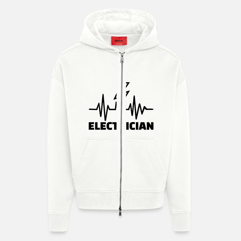 Elektriker - Zip Hoodie - made by SPREAD - OFF WHITE