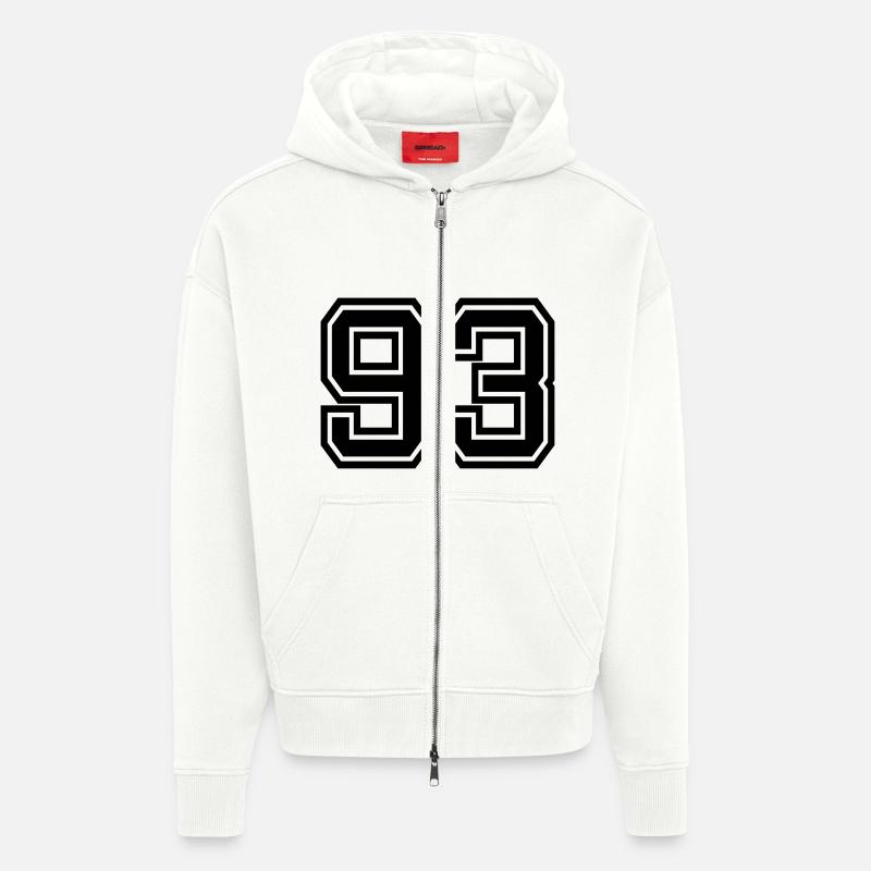 93 - Zip Hoodie - made by SPREAD - OFF WHITE
