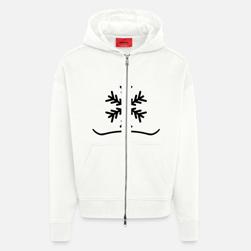 Snowboard Snow X Board - Zip Hoodie - made by SPREAD - OFF WHITE