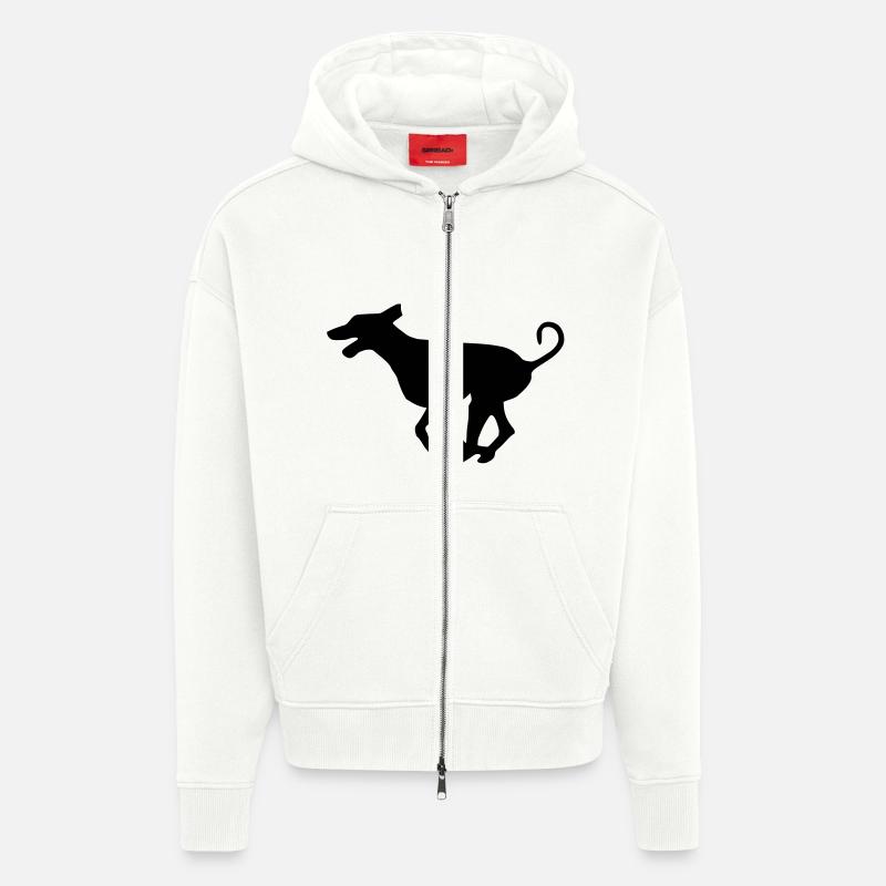 dobermann - Zip Hoodie - made by SPREAD - OFF WHITE