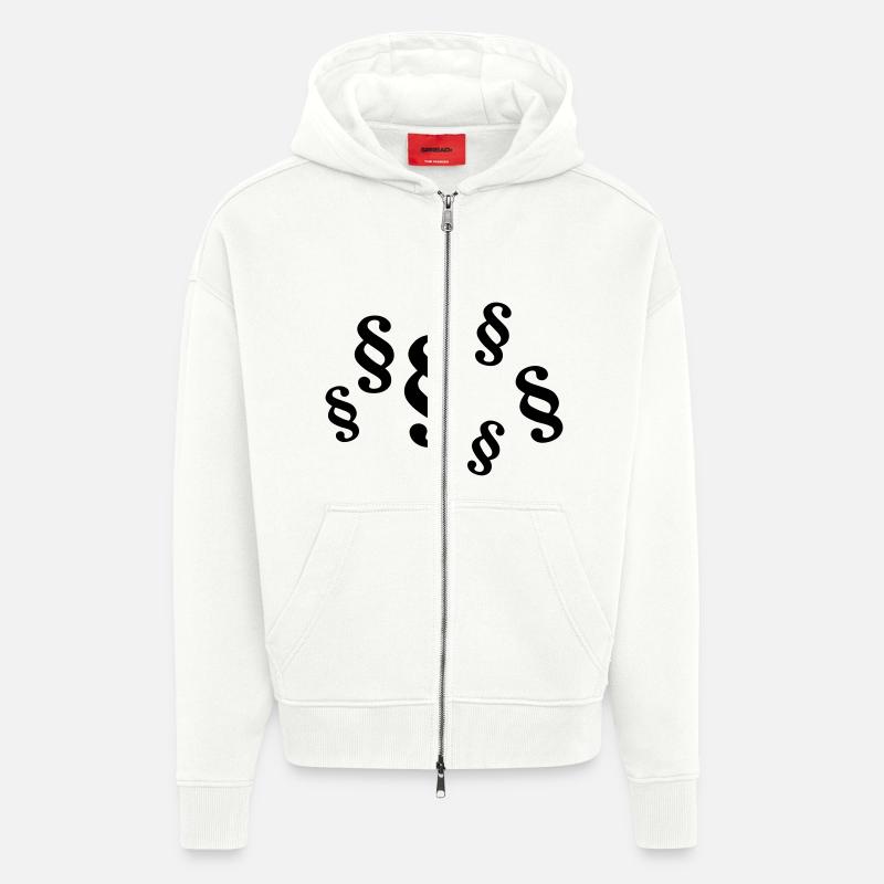 Article - Veste à capuche bio épaisse oversize fabriqué en UE - OFF WHITE
