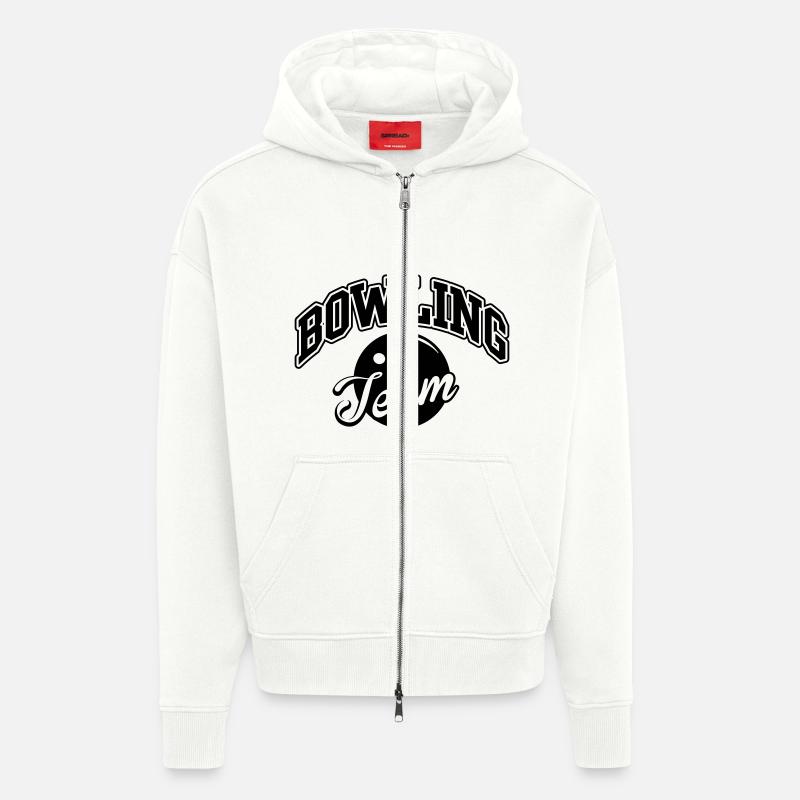 Bowling Team - Zip Hoodie - made by SPREAD - OFF WHITE