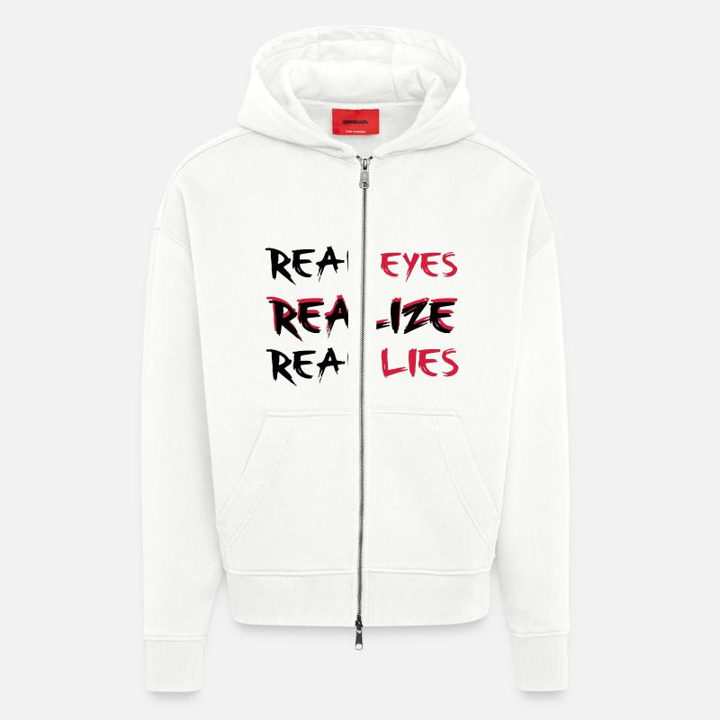 Realize - Zip Hoodie - made by SPREAD - OFF WHITE