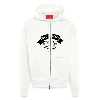 1973 - Zip Hoodie - made by SPREAD - OFF WHITE - Front
