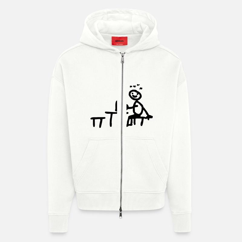 snafu im biergarten - Zip Hoodie - made by SPREAD - OFF WHITE