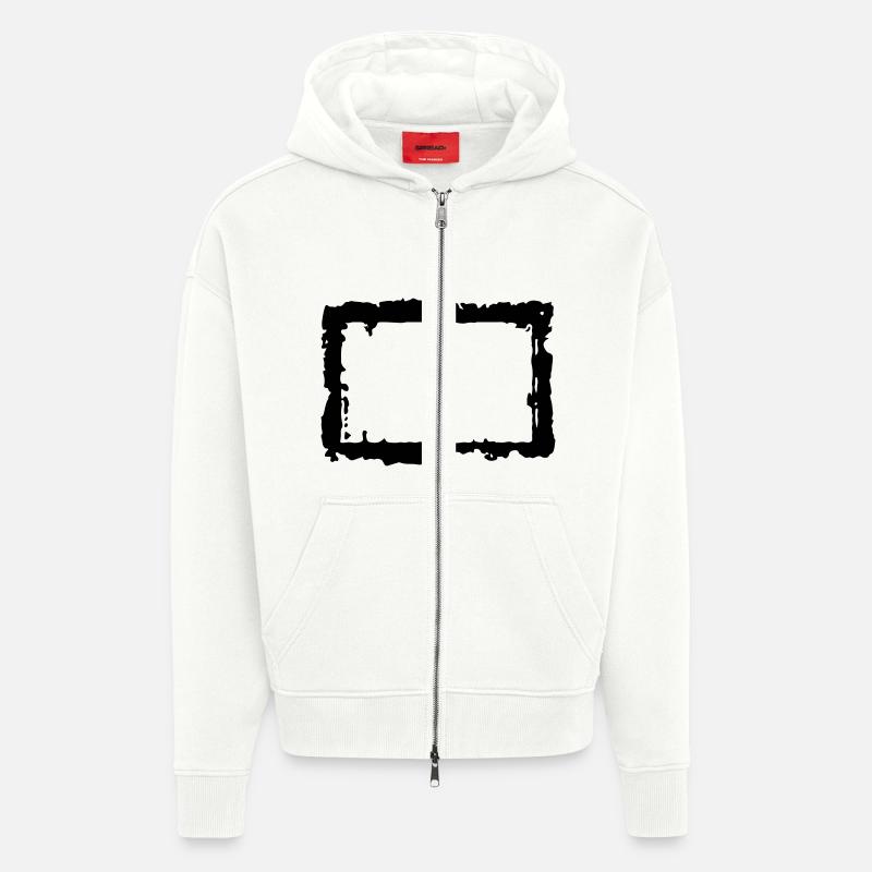frame_4_vec_1 de - Zip Hoodie - made by SPREAD - OFF WHITE