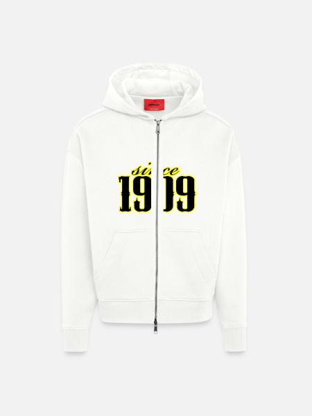 since 1909 (black) - Zip Hoodie - made by SPREAD - OFF WHITE