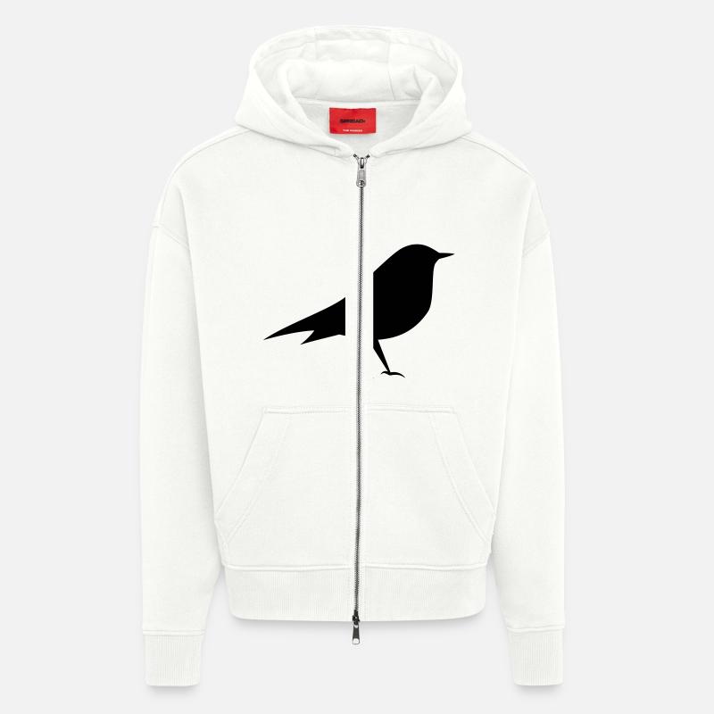 Vogel 4 - Zip Hoodie - made by SPREAD - OFF WHITE