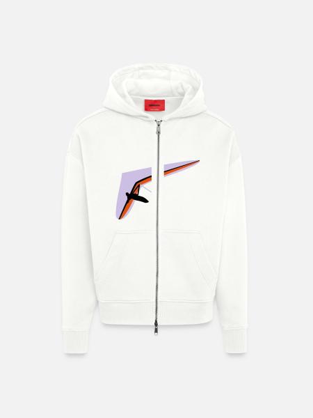 Hangglider - Zip Hoodie - made by SPREAD - OFF WHITE