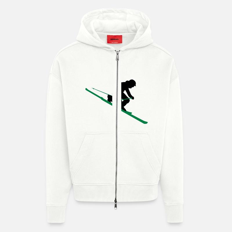 telemarker - Zip Hoodie - made by SPREAD - OFF WHITE