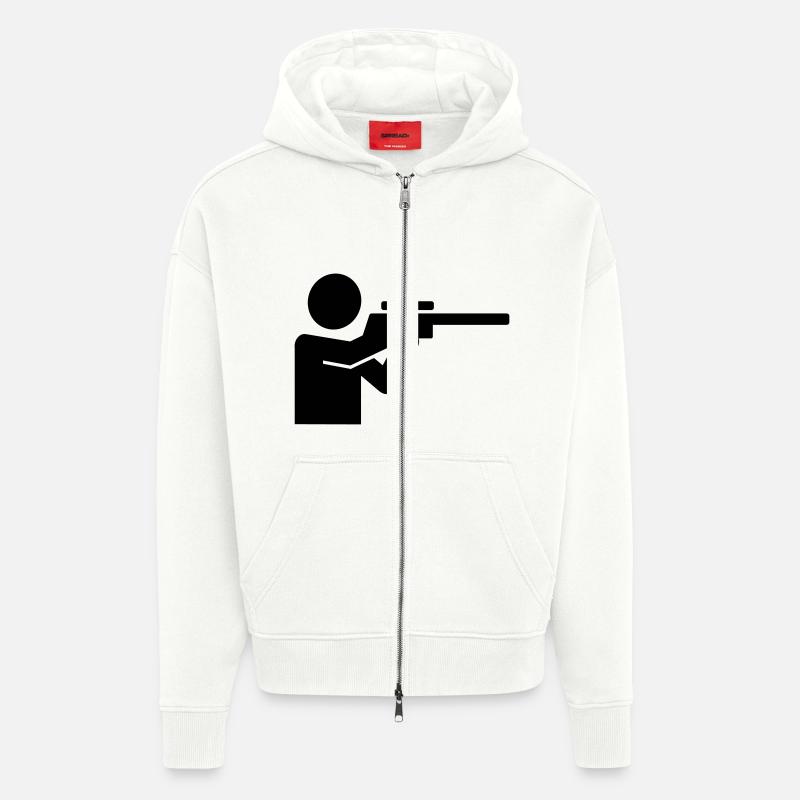 Jäger - Zip Hoodie - made by SPREAD - OFF WHITE