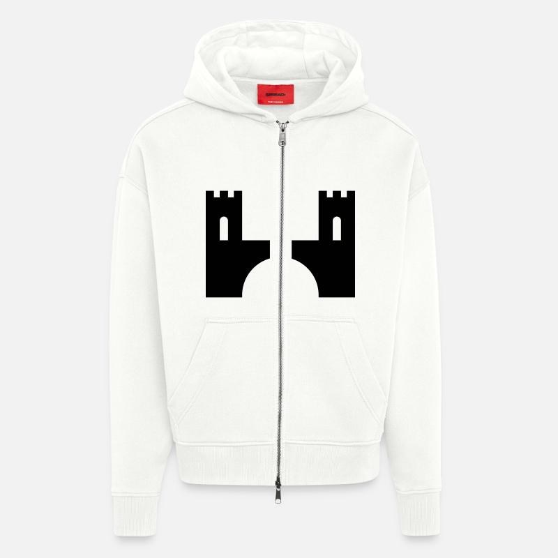 Brücke - Zip Hoodie - made by SPREAD - OFF WHITE