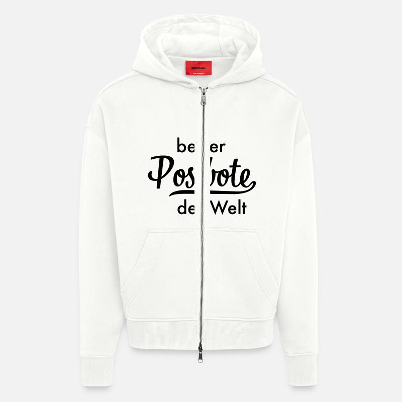 Bester Postbote - Zip Hoodie - made by SPREAD - OFF WHITE