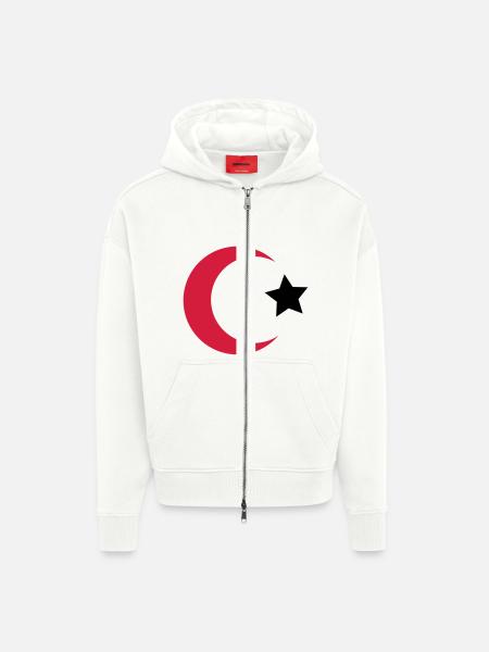 türkei - Zip Hoodie - made by SPREAD - OFF WHITE