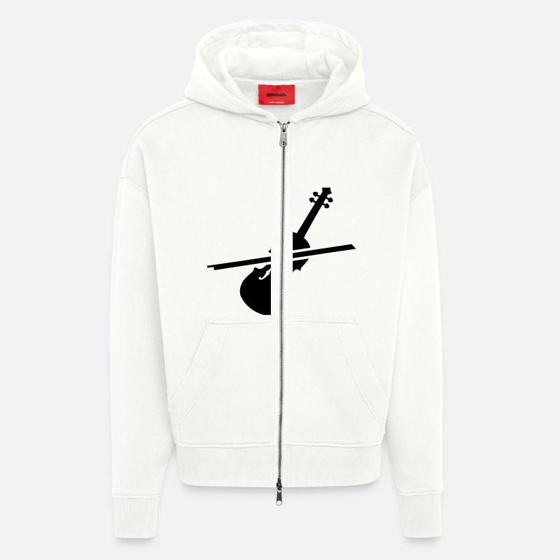 Violin - Zip Hoodie - made by SPREAD - OFF WHITE