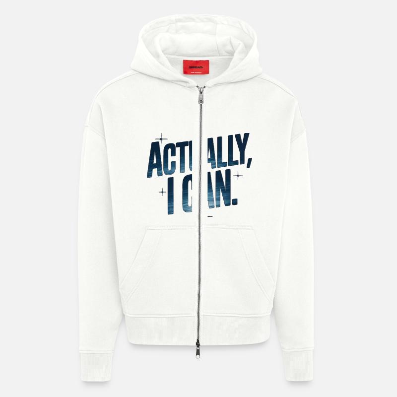 Eigentlich kann ich das - Zip Hoodie - made by SPREAD - OFF WHITE