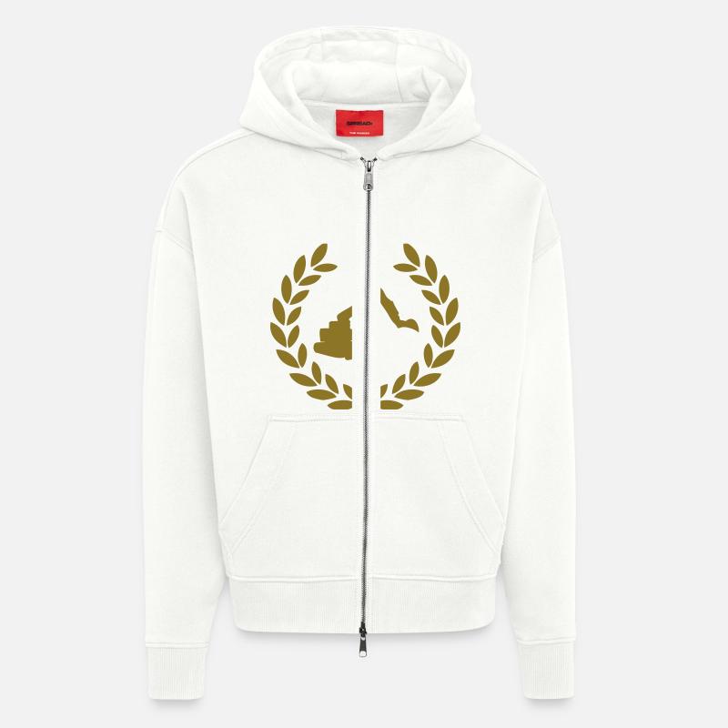 digger deluxe - Veste à capuche bio épaisse oversize fabriqué en UE - OFF WHITE