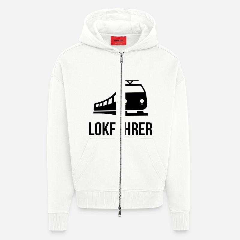 Lokführer - Zip Hoodie - made by SPREAD - OFF WHITE
