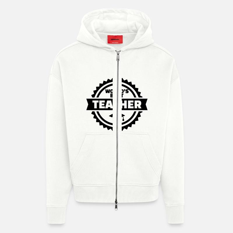 Lehrer - Zip Hoodie - made by SPREAD - OFF WHITE
