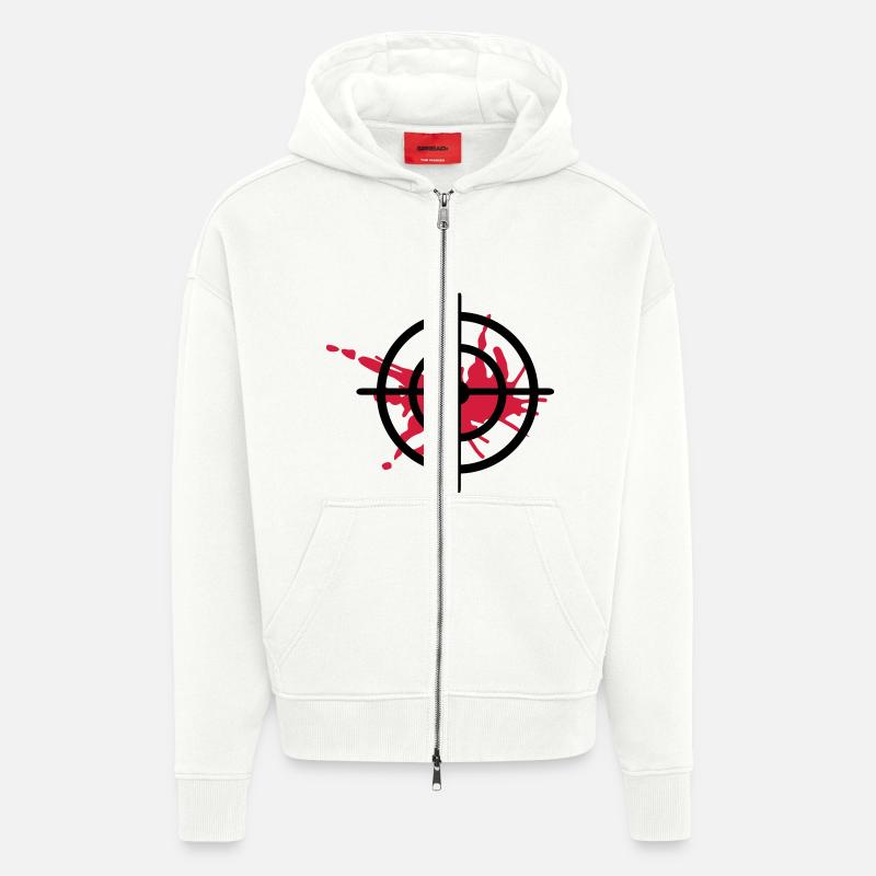 Blut - Zip Hoodie - made by SPREAD - OFF WHITE