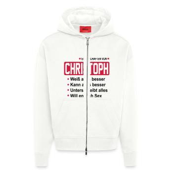 christoph - Zip Hoodie - made by SPREAD - OFF WHITE - Vorne
