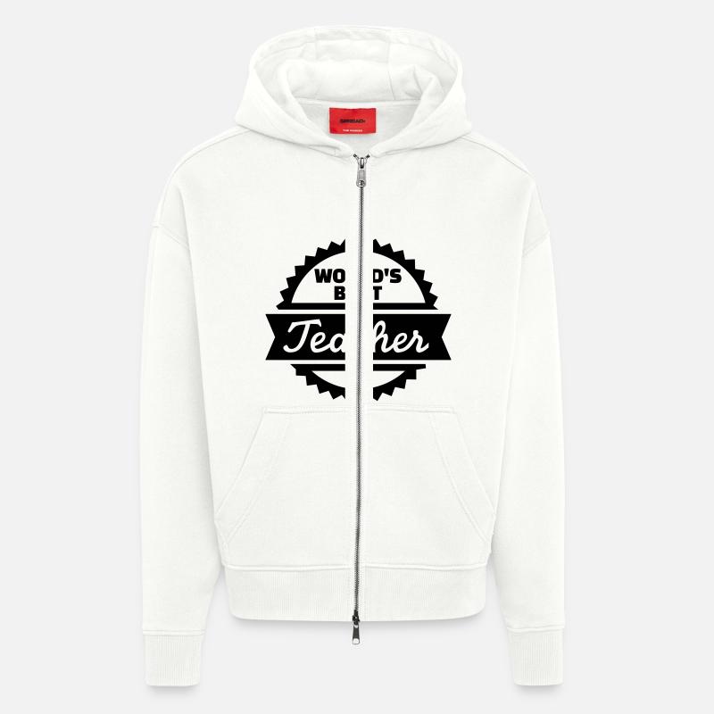 Lehrer - Zip Hoodie - made by SPREAD - OFF WHITE