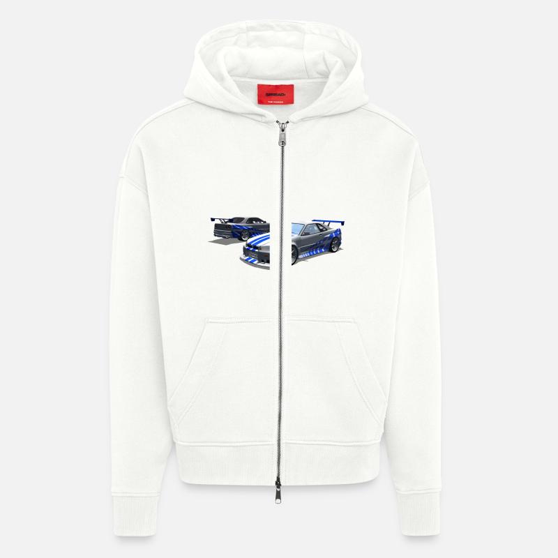 Skyline - Zip Hoodie - made by SPREAD - OFF WHITE