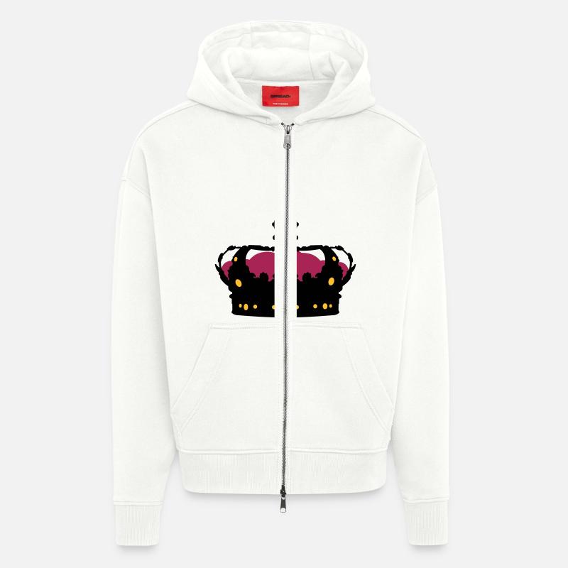Krone - Zip Hoodie - made by SPREAD - OFF WHITE