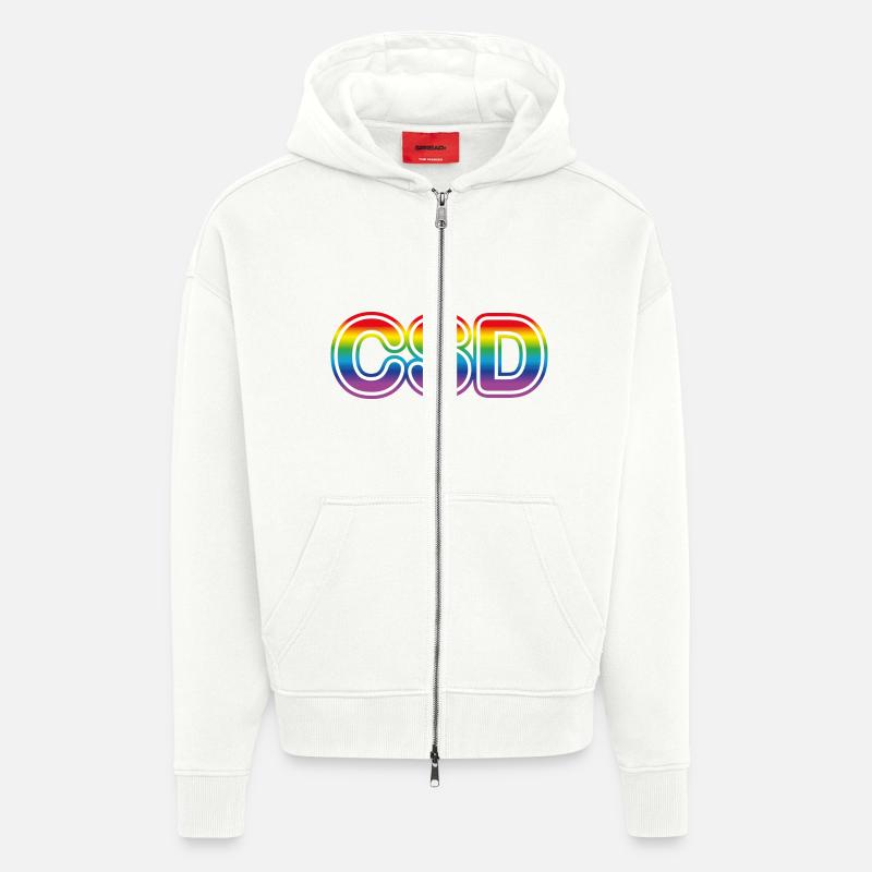 CSD Logo - Zip Hoodie - made by SPREAD - OFF WHITE