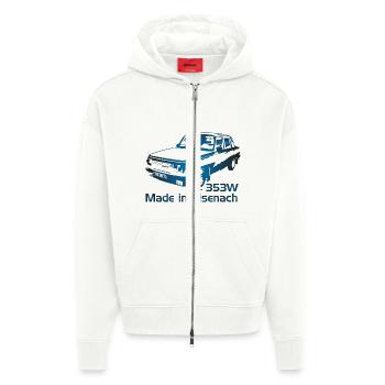 Wartburg w353 Made in Eisenach - Zip Hoodie - made by SPREAD - OFF WHITE - Vorne